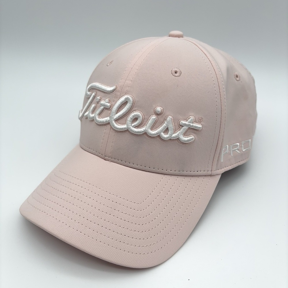 Titleist Footjoy Pro V1 Womens Golf Hat Pale Pink Tour Performance Adjustable